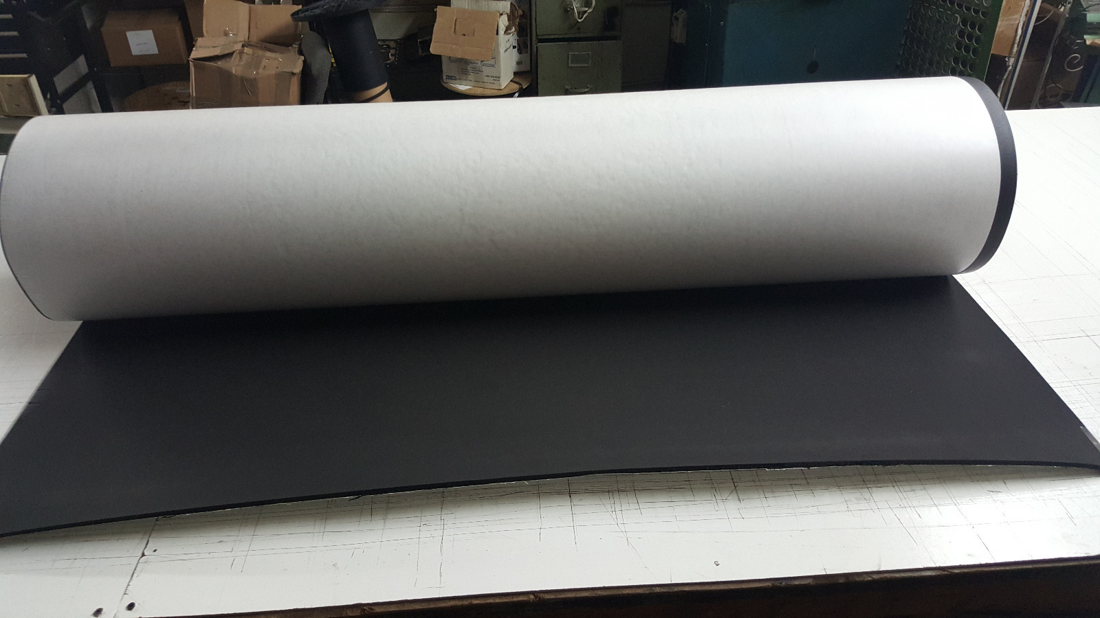 Sponge Neoprene with Adhesive Foam Rubber Sheet 1/8” Thick X 12” Wide X 54” Long