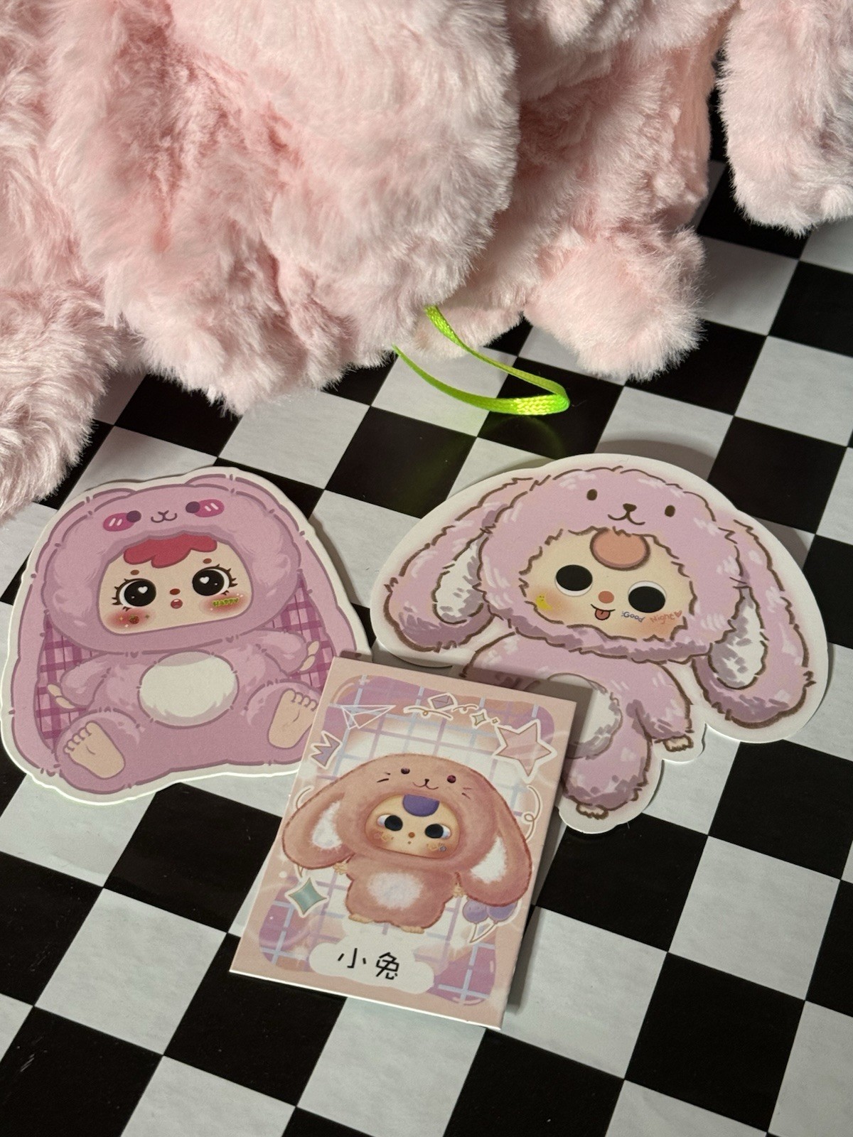 Pink Bunny Rabbit Lover Christmas Present Bundle Samuel 500% Baby Three San Xiao