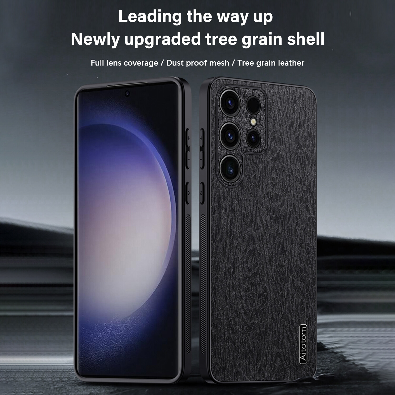 Leather Case For Samsung Galaxy Note 20 S21 S22 S23 FE Shockproof Back Cover