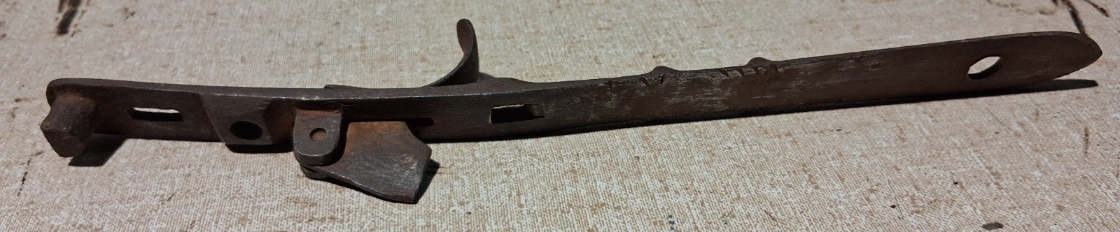 Antique Musket Rifle F.J. Malherbe? Hammer Lock Plate & Trigger Guard Assembly