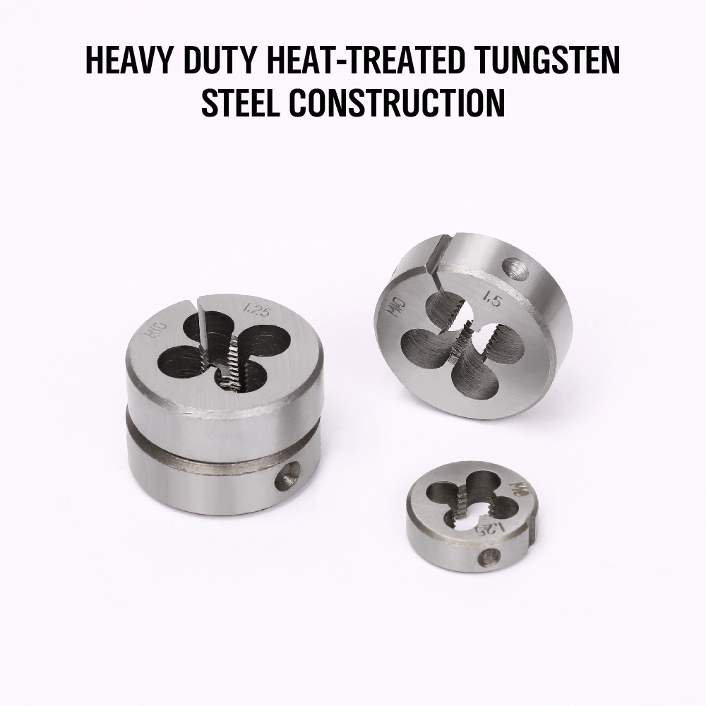 110 PCS Tap and Die Combination Set Tungsten Steel Titanium METRIC Tools w/Case