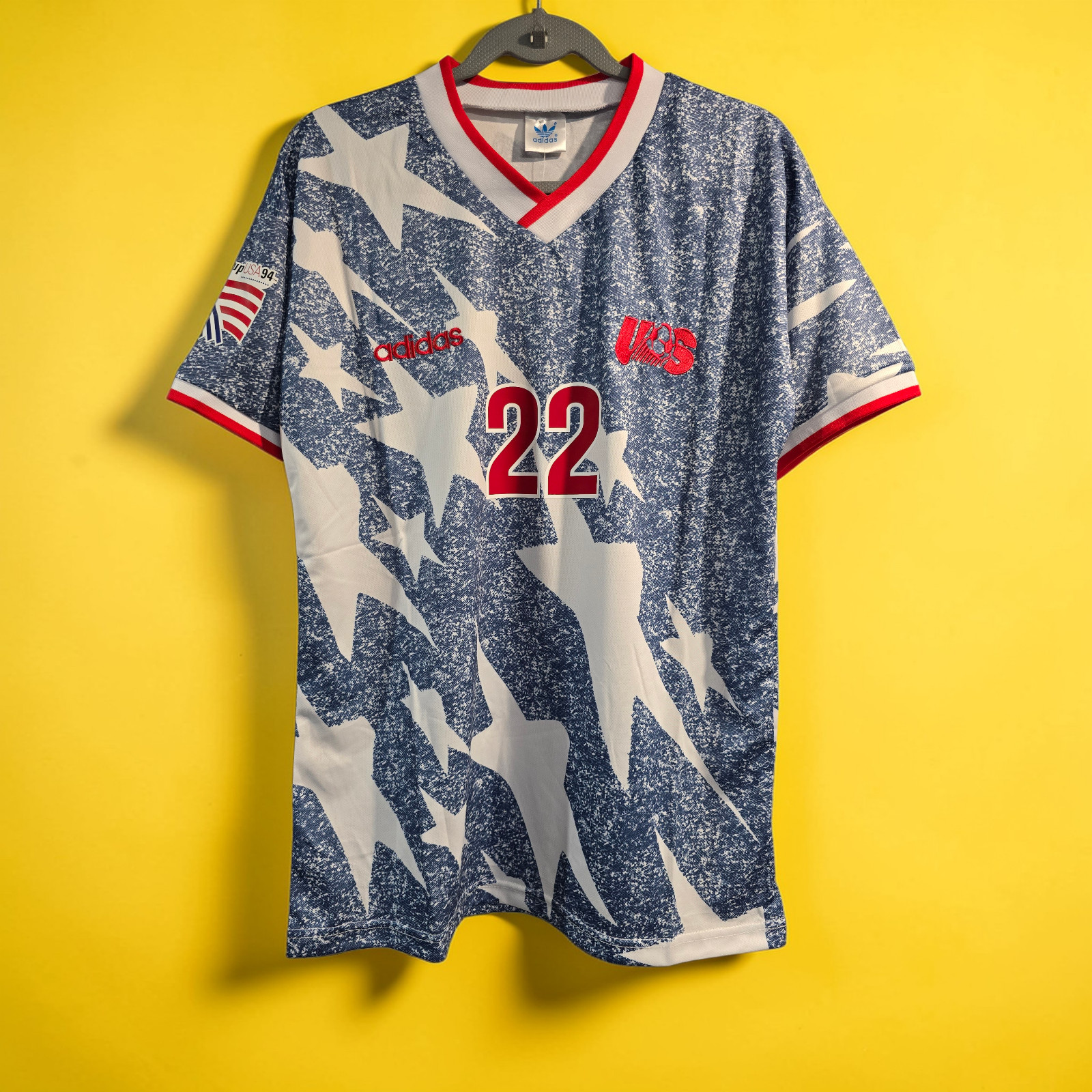 National Team USA Away - World Cup 1994 - Soccer - LALAS #22 - XL (Run Small)