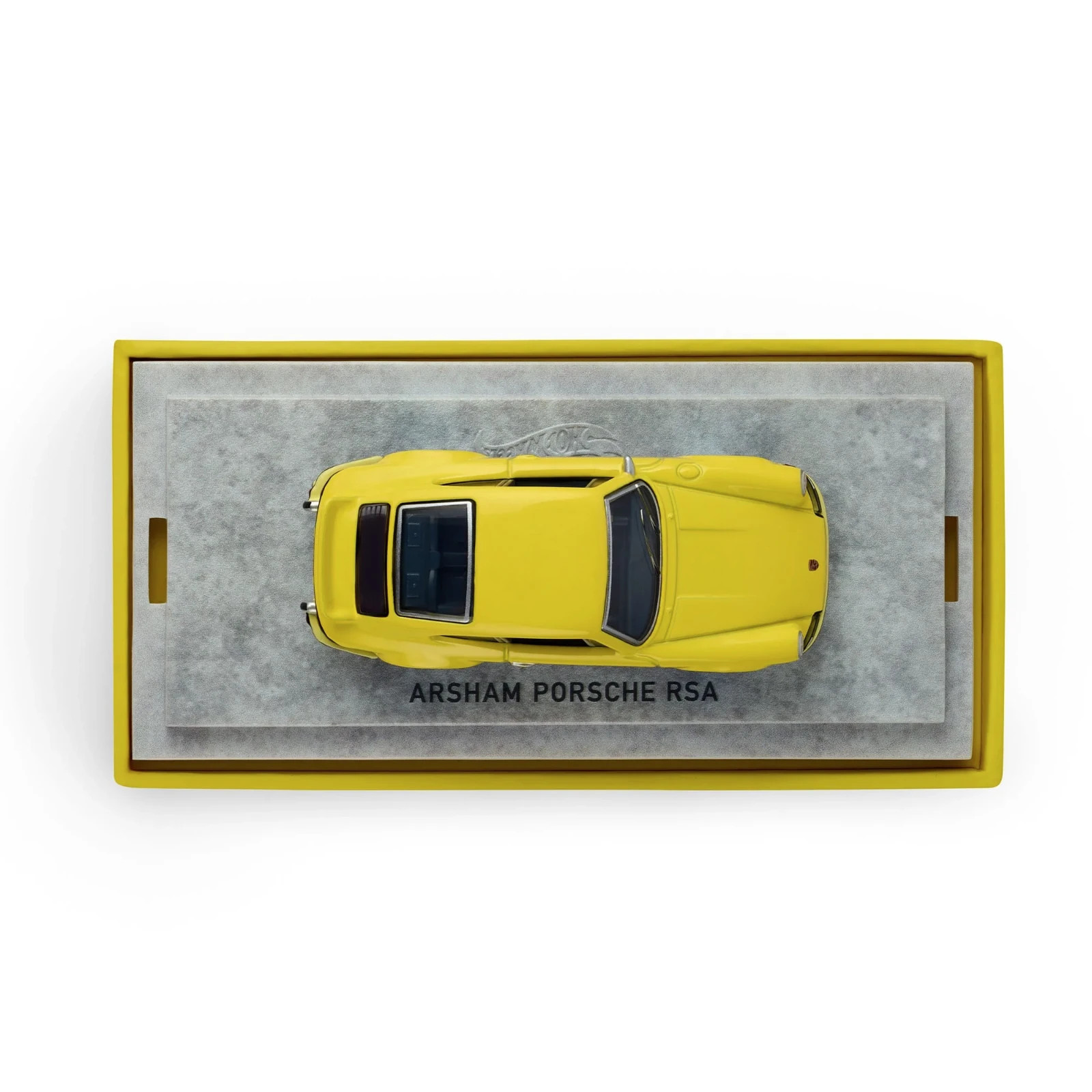 Hot Wheels Daniel Arsham 1973 PORSCHE 911 RSA Yellow 1:64 Mattel Creations JGK64