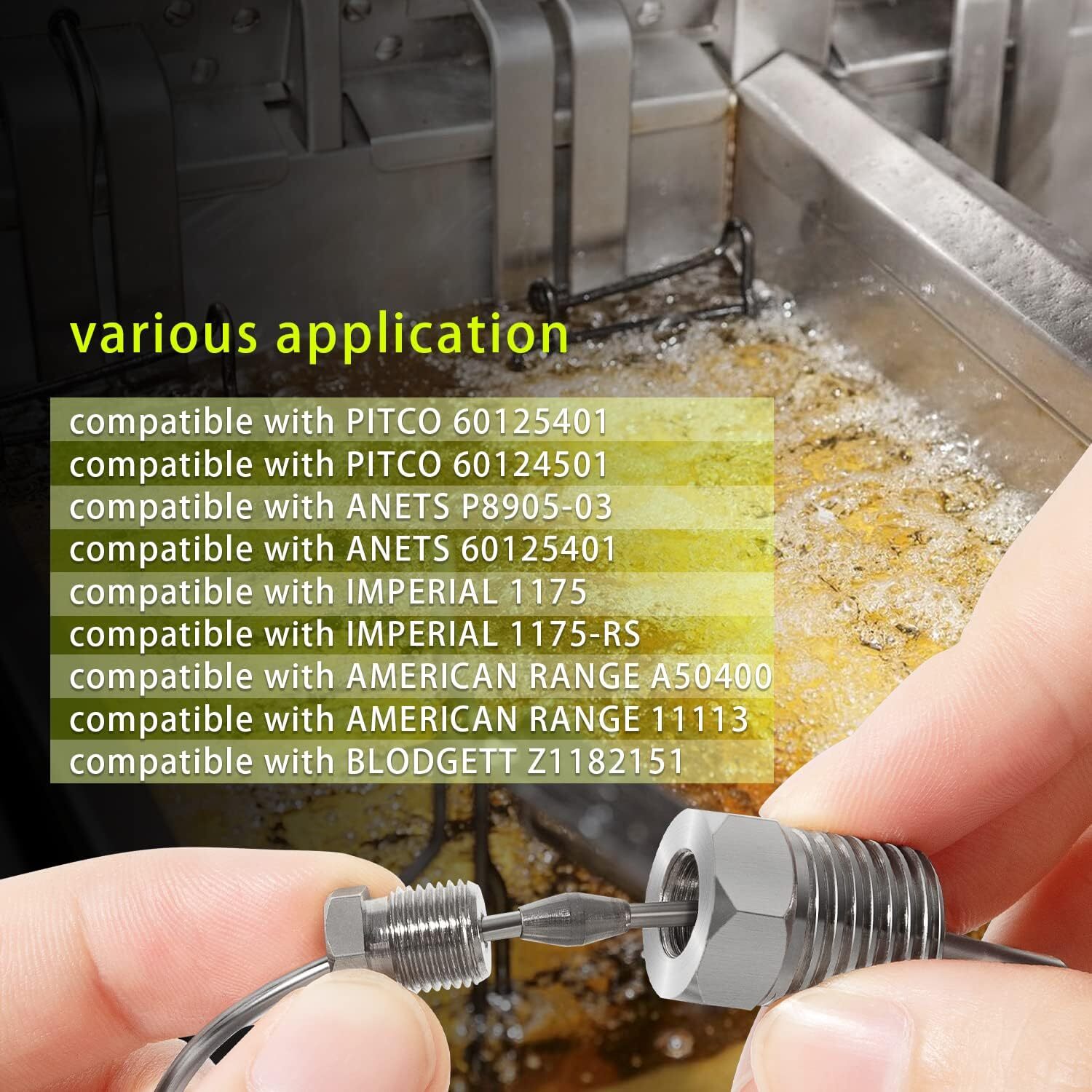 60125401 Fryer Thermostat for Pitco Imperial Dean Blodgett American Range Anets