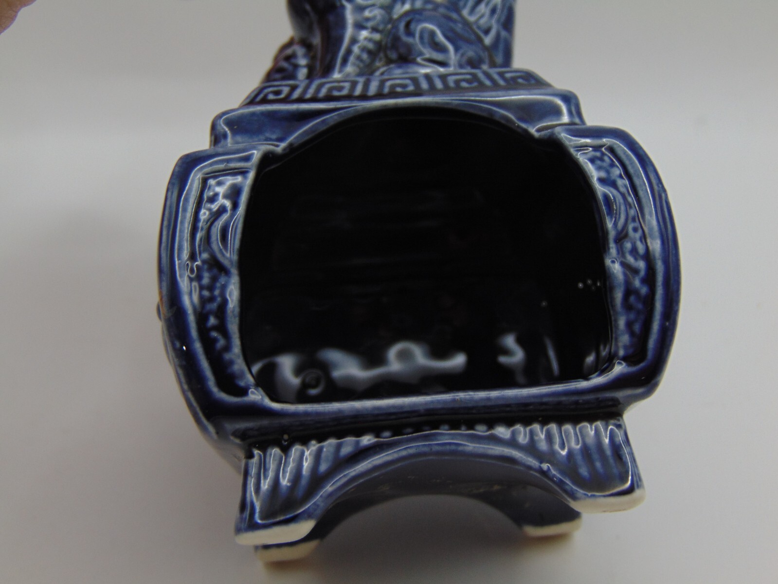 Vintage Censer Incense Burner Foo Dog Made in Japan Ceramic 4 1/2" Tall