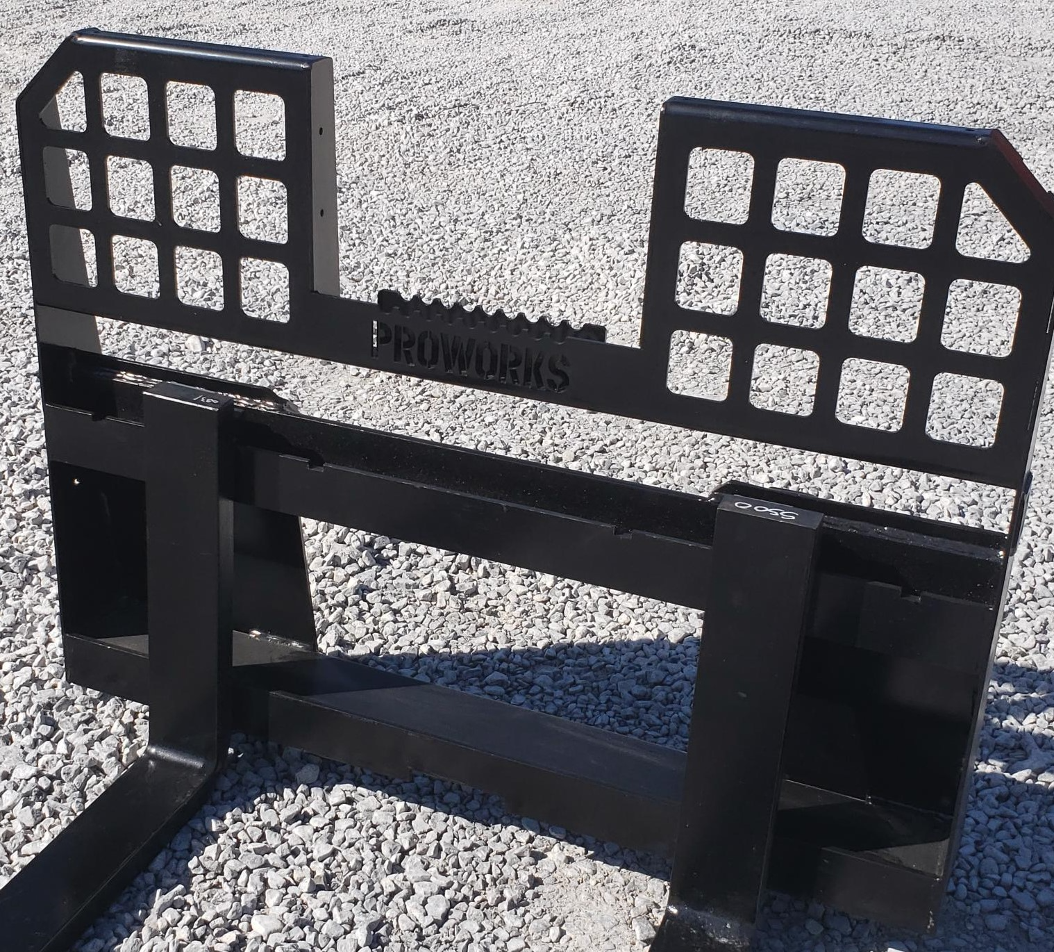 48" Long 5,500 Pound Walk Through Pallet Forks Fits Bobcat Skid Steer Loader