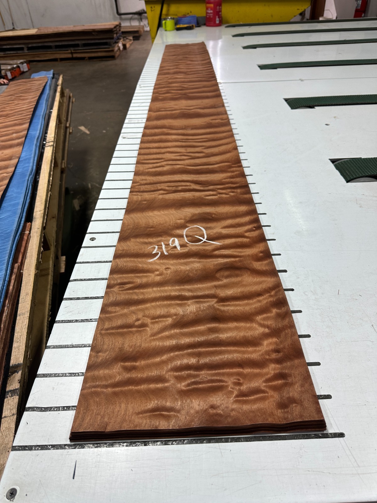 Pommele Sapele Raw Wood Veneer 2 sheets 108'' x 11'' 319Q