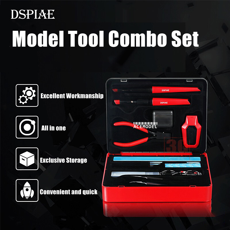 DSPIAE Starter Modeler Craft Hobby Tool Set for Gundam/Military Model Building