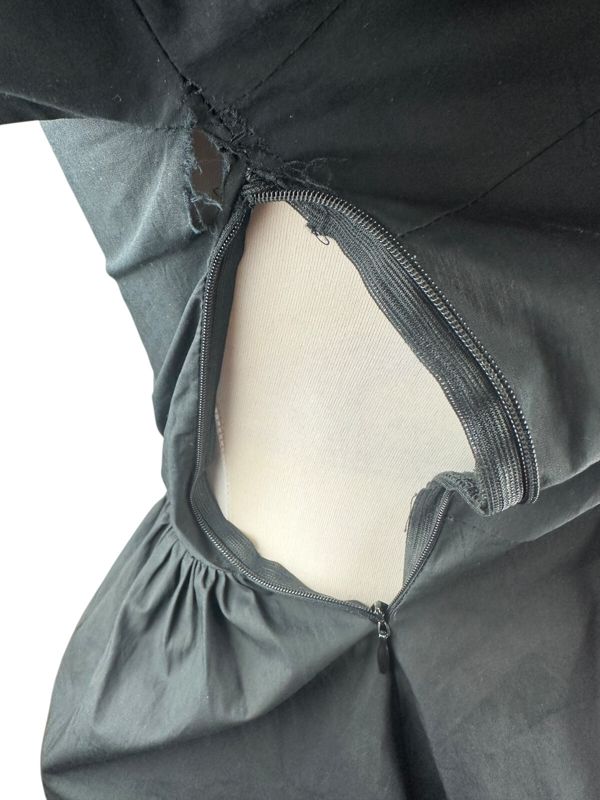 *Flawed* Victorian Choice Black Blouse Steampunk Witchy Goth Button Top Medium