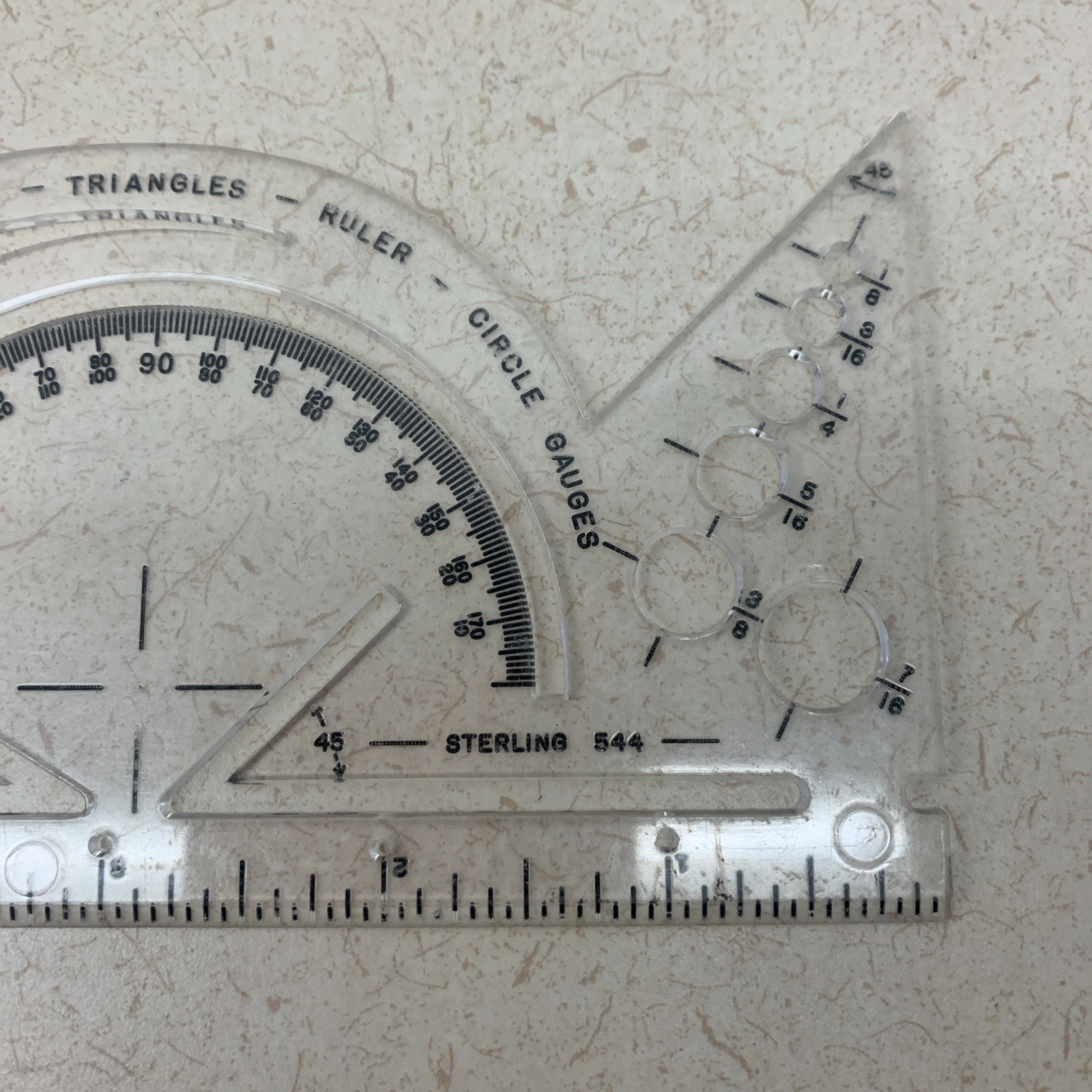 Vintage Sterling Helix Fiskars Circle Template Designs French Curve Protractor