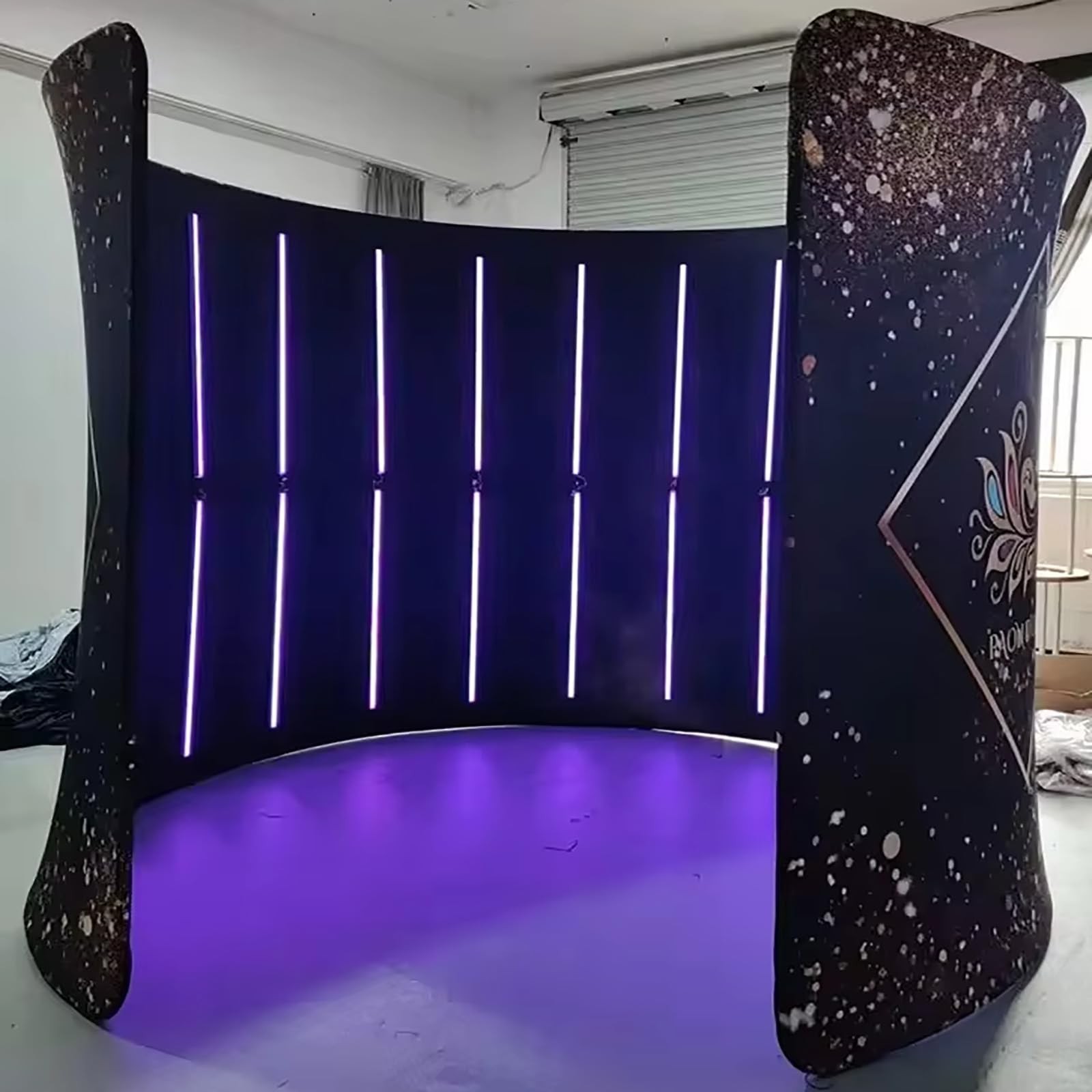 10'W x 8'H 360 Photo Booth Backdrop Frame LED Backdrop Enclosure For Studio