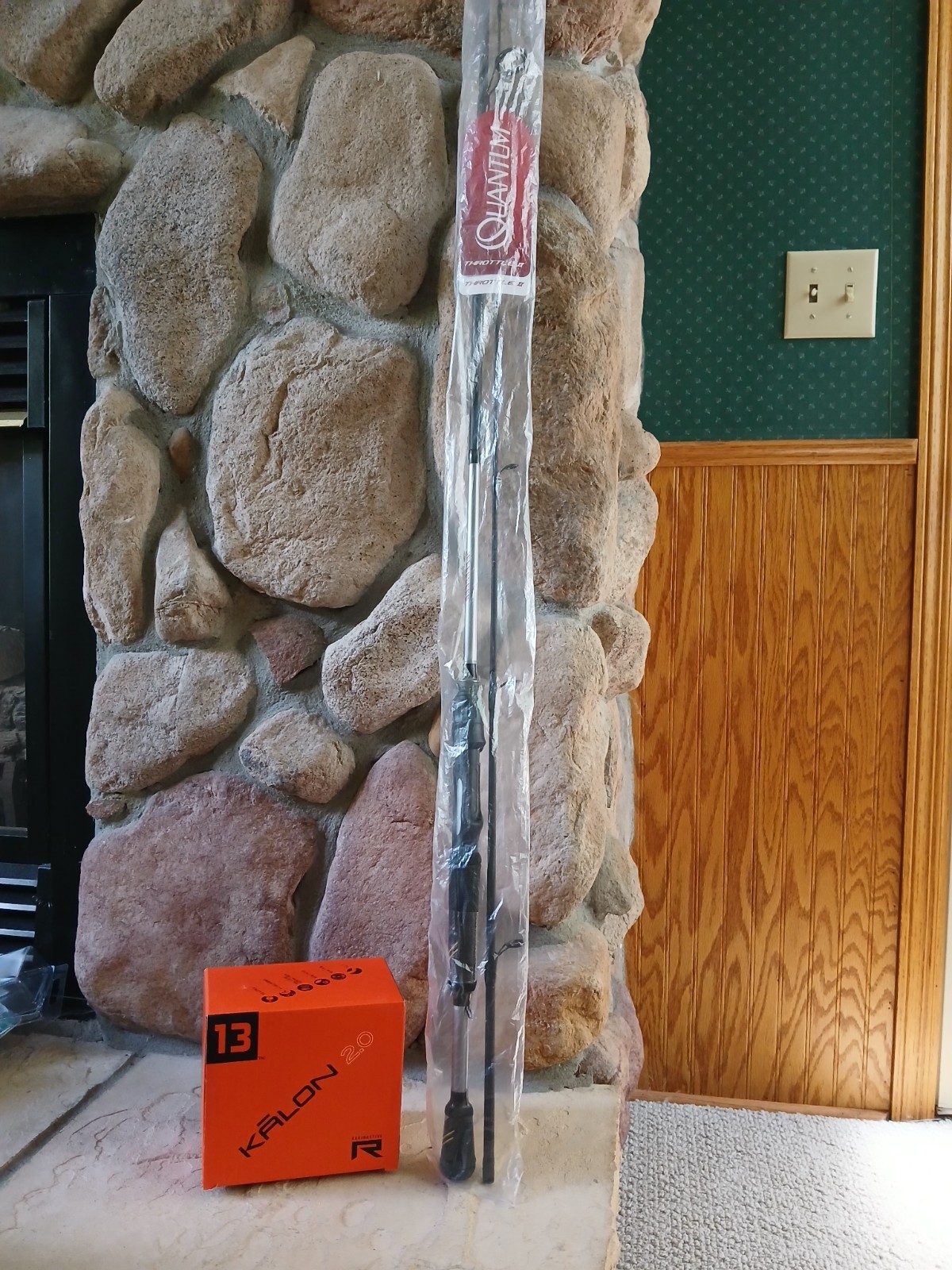 Kalon 13 Fishing 2.0 Radioactive Spinning Fishing Reel Quantum Throttle II Combo