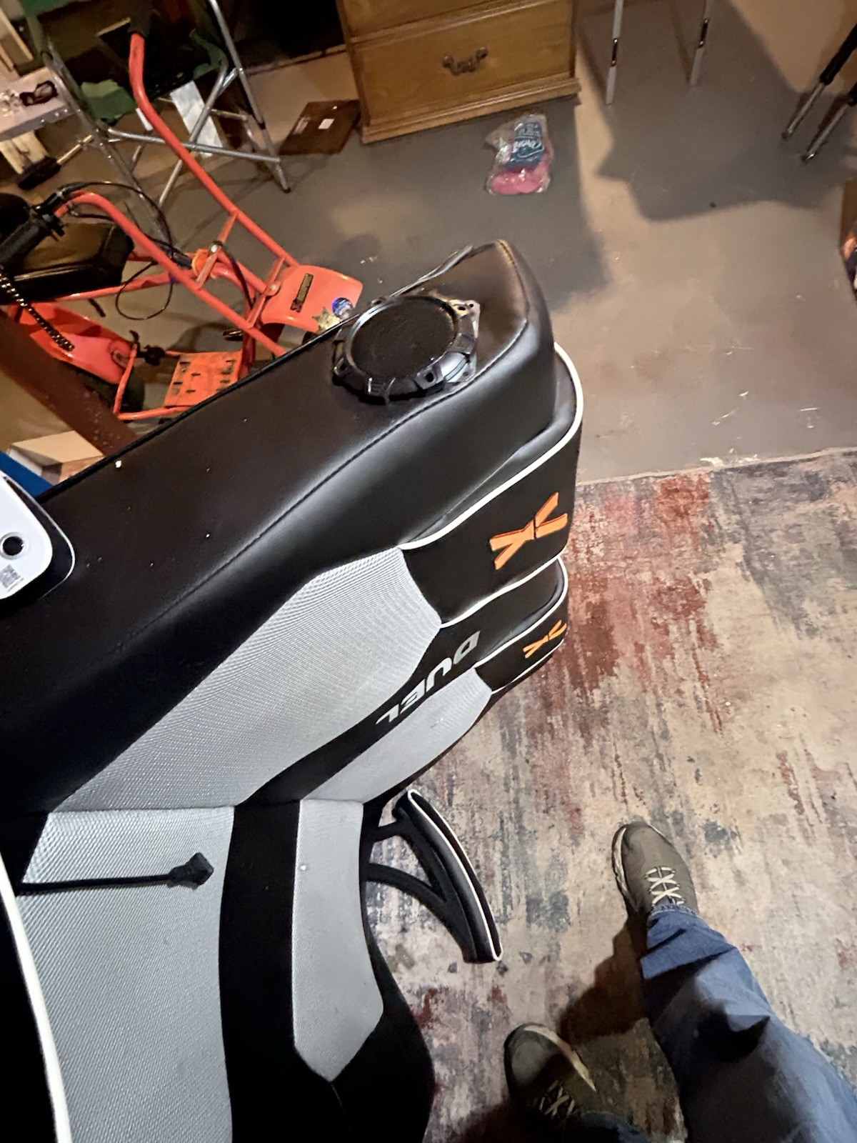 X Box Two Seater Gaming Chair and Accessories Black and Red Used Very Good .