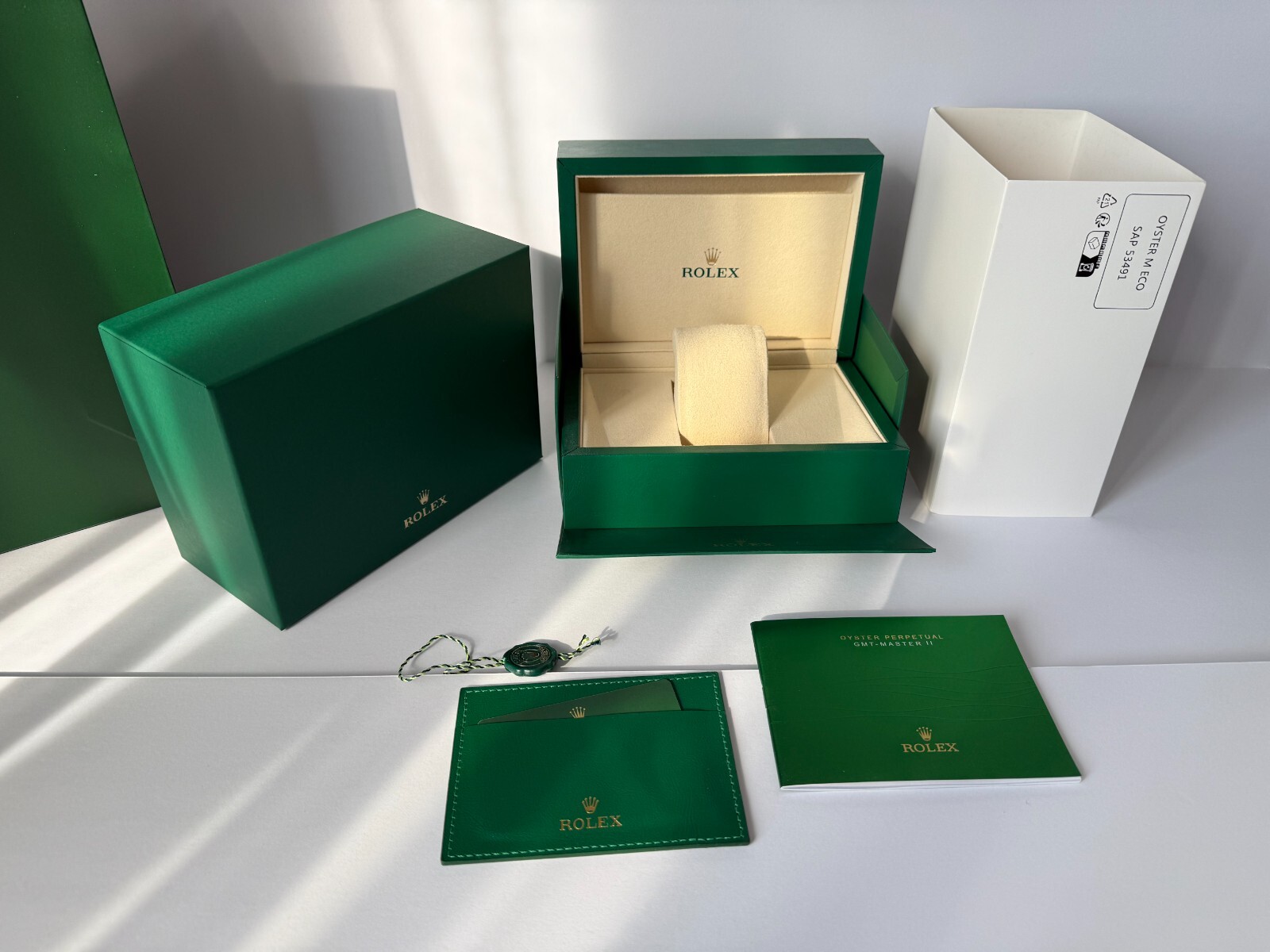 Medium Rolex Box (Green on Green) ref : 53491.02 New Style M ECO