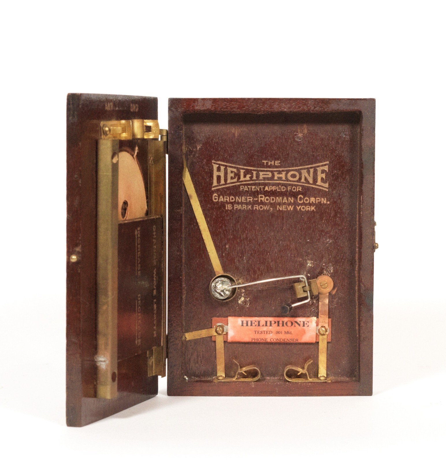 1921 Gardner Rodman Heliphone * Compact, Self-Casing Crystal Radio * Works