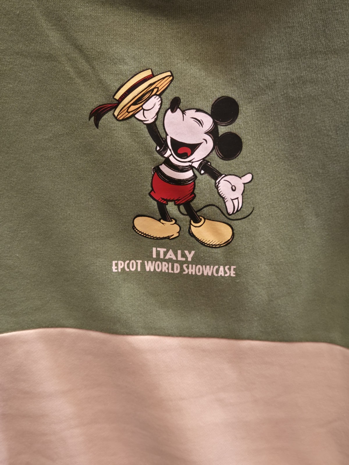 NWT!! Disney Parks EPCOT ITALY Mickey Pullover Hoodie | Adult
