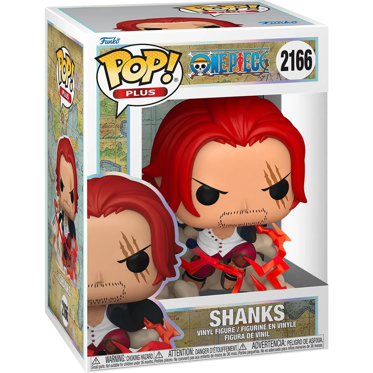 One Piece Shanks Funko Pop! Vinyl Figure Plus #2166