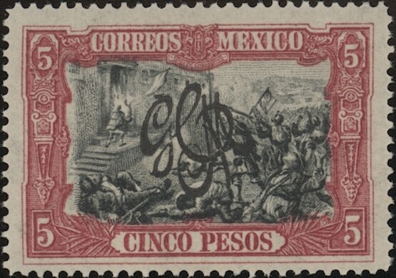 MEXICO, 1915. Carranza Overprint 494, Mint** w/Cert