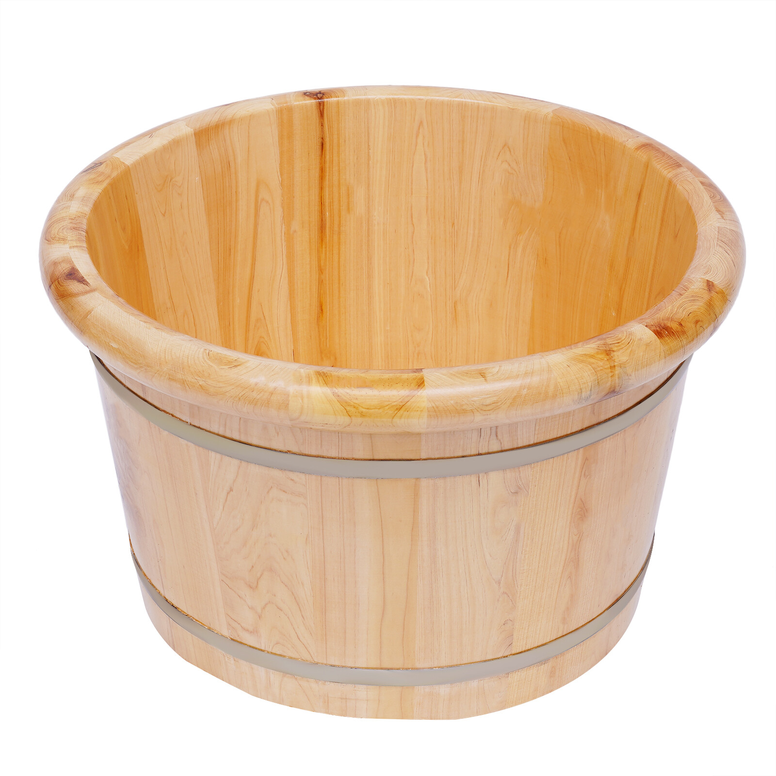 Cedar Wood Foot Basin Wooden Bucket Foot Bath Massage Plus Cover Plate +Massager