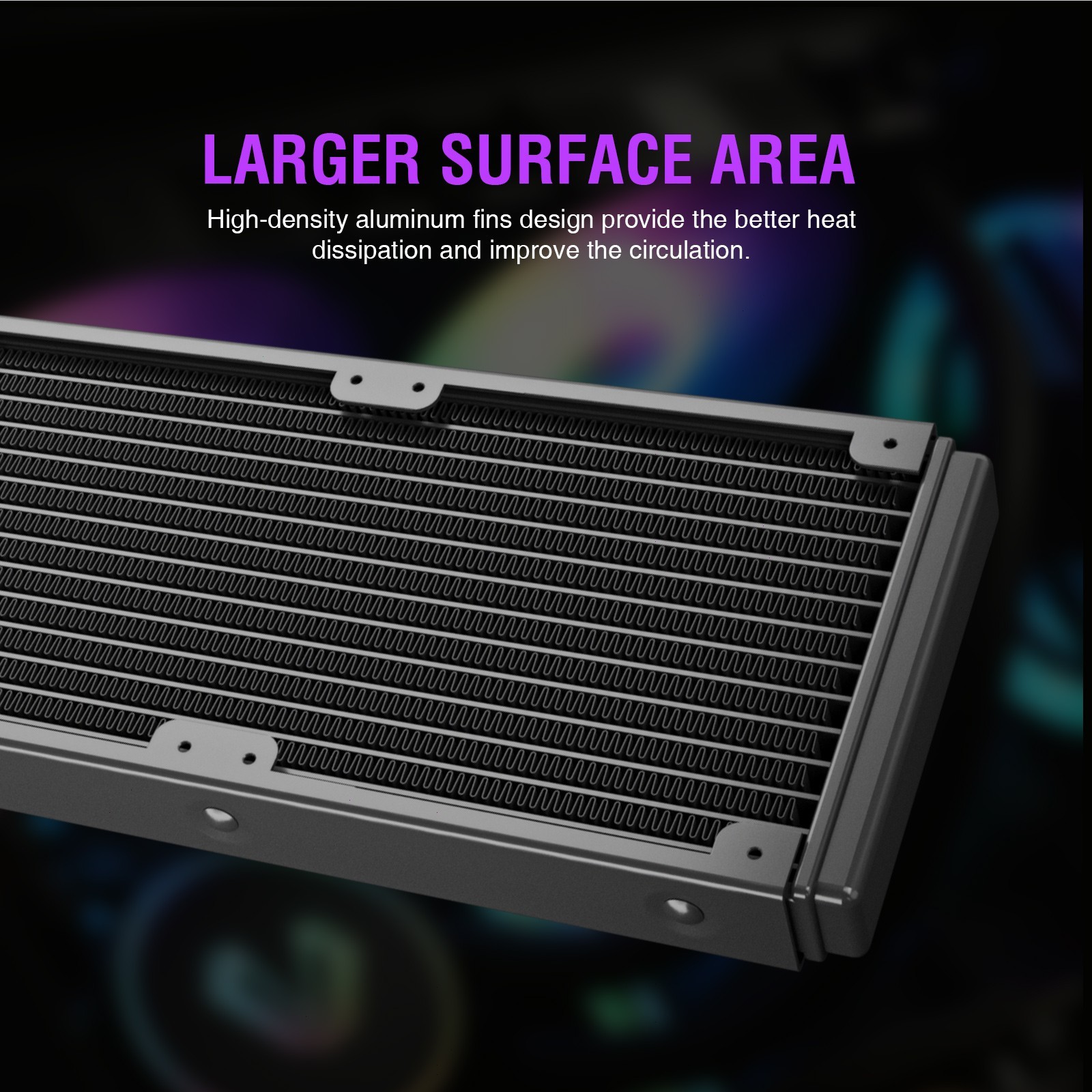 Vetroo V240 240mm AIO Liquid CPU Cooling System, for Intel & AMD - Black