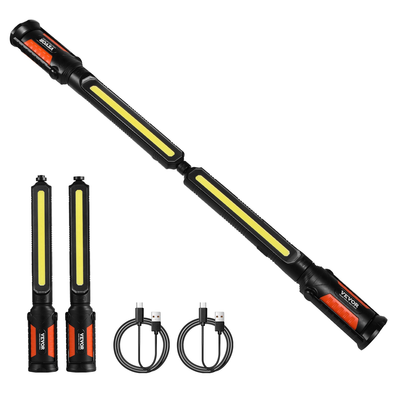 VEVOR Underhood Work Light 1450LM 4400mAh LED Magnetic Work Light Rechargeable