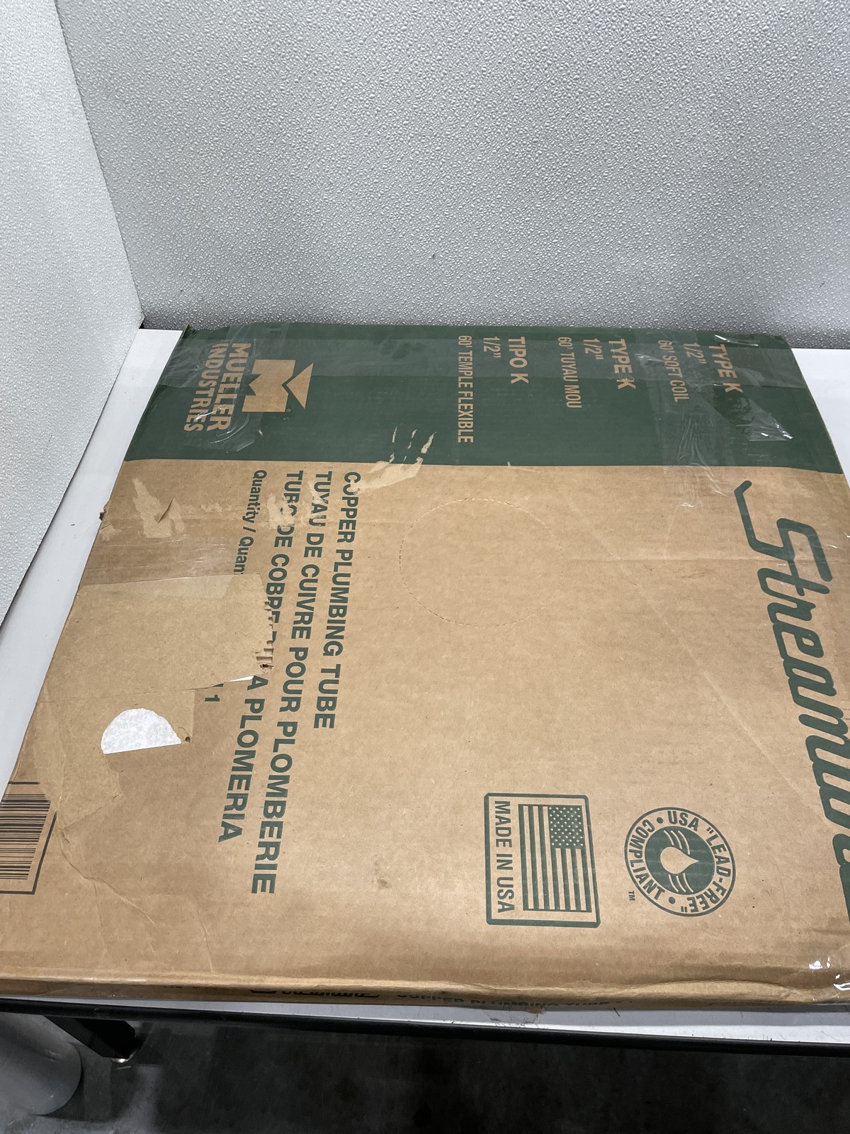 Mueller Streamline 1/2x60' K Soft COP Tube Copper 29"L x 29"W CK04060