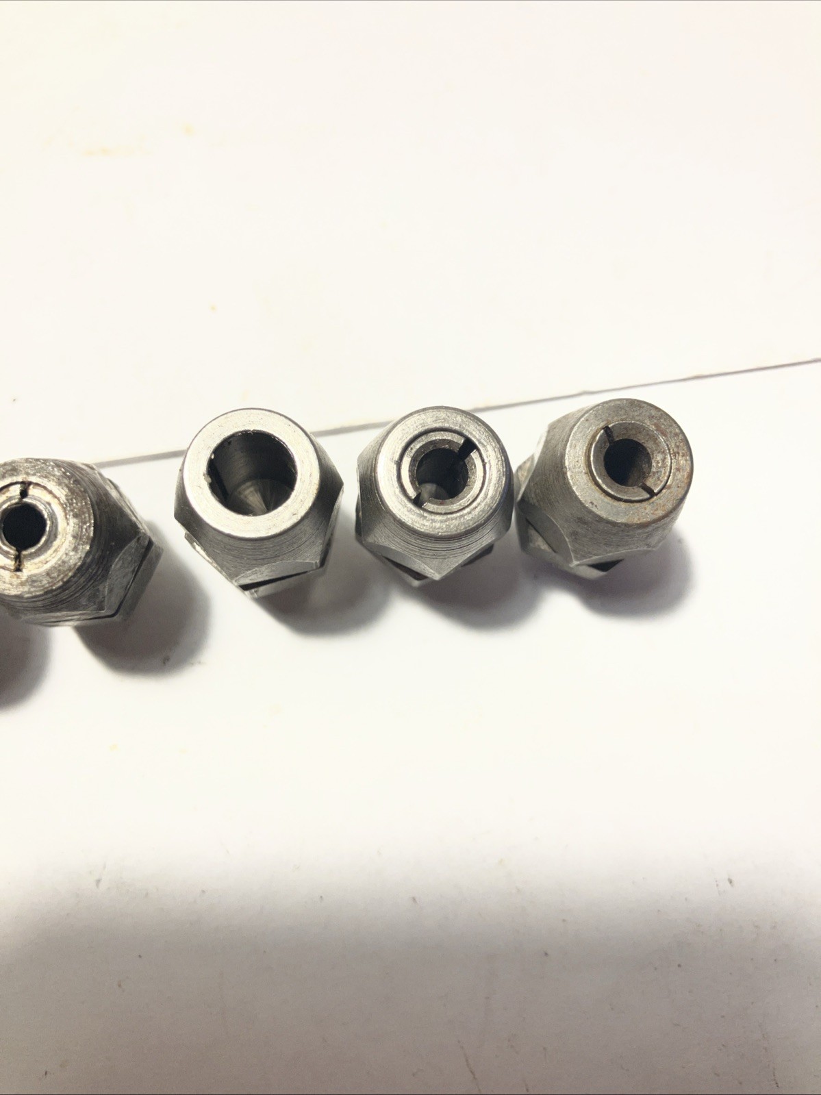 Vintage Aircraft Aviation Tool Threaded Angle Drill Bit Reamer Collets Holder