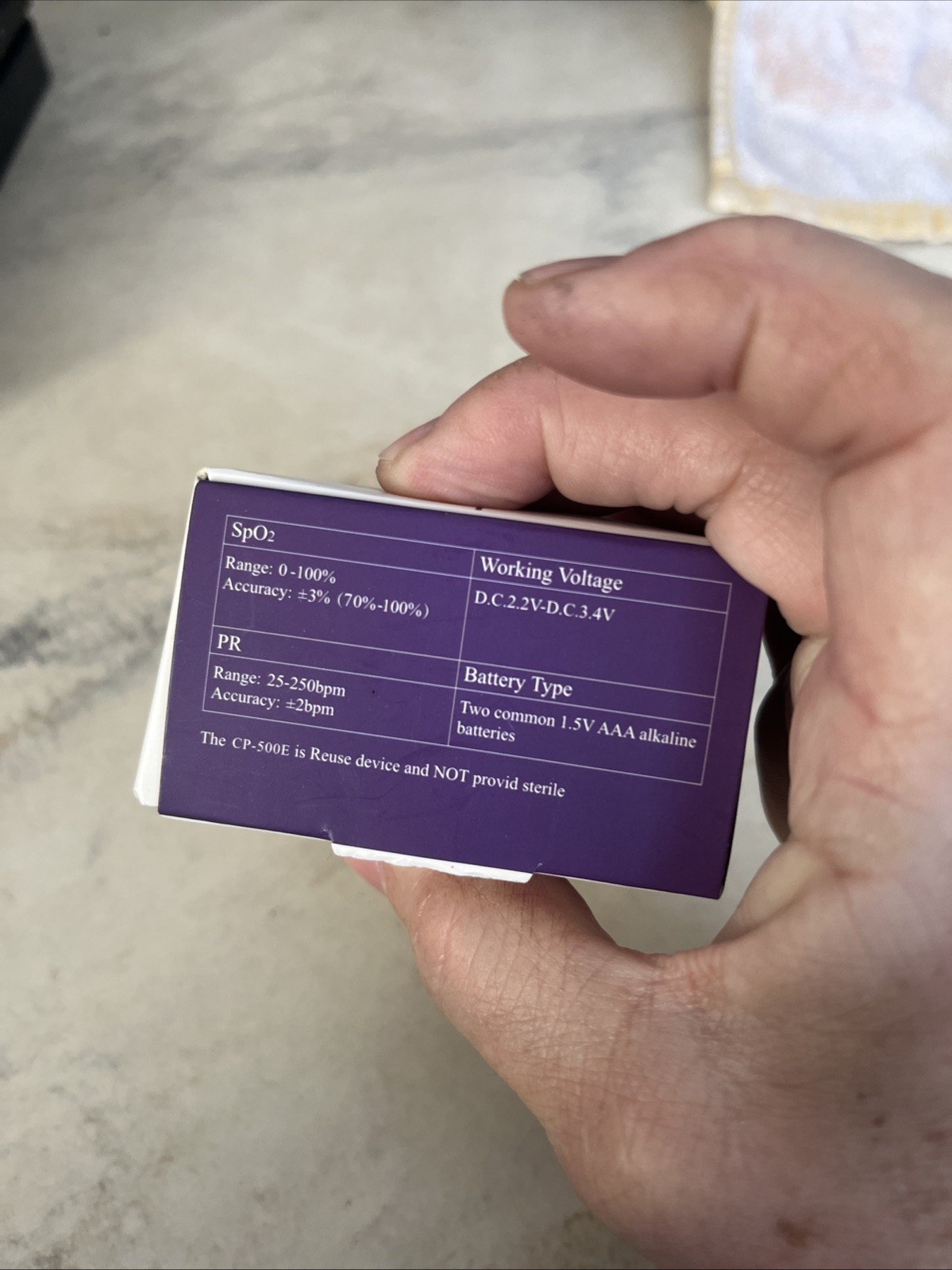 Nature Spirit Oximeter Orange Sp02 And Heart Pulse - Open Box -