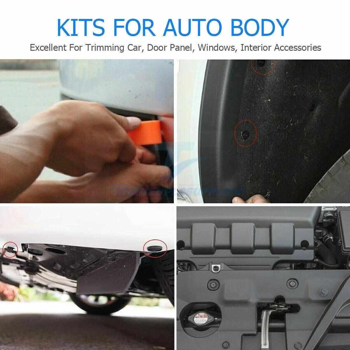 650Pcs Car Retainer Auto Fasteners Push Trim Plastic Clips Pin Rivet Bumper Kit