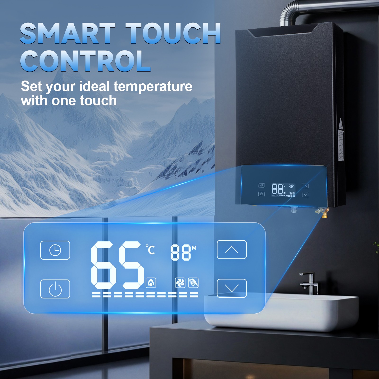 130,000 BTU Propane Gas Tankless Water Heater 4.3 tankless water heater electric