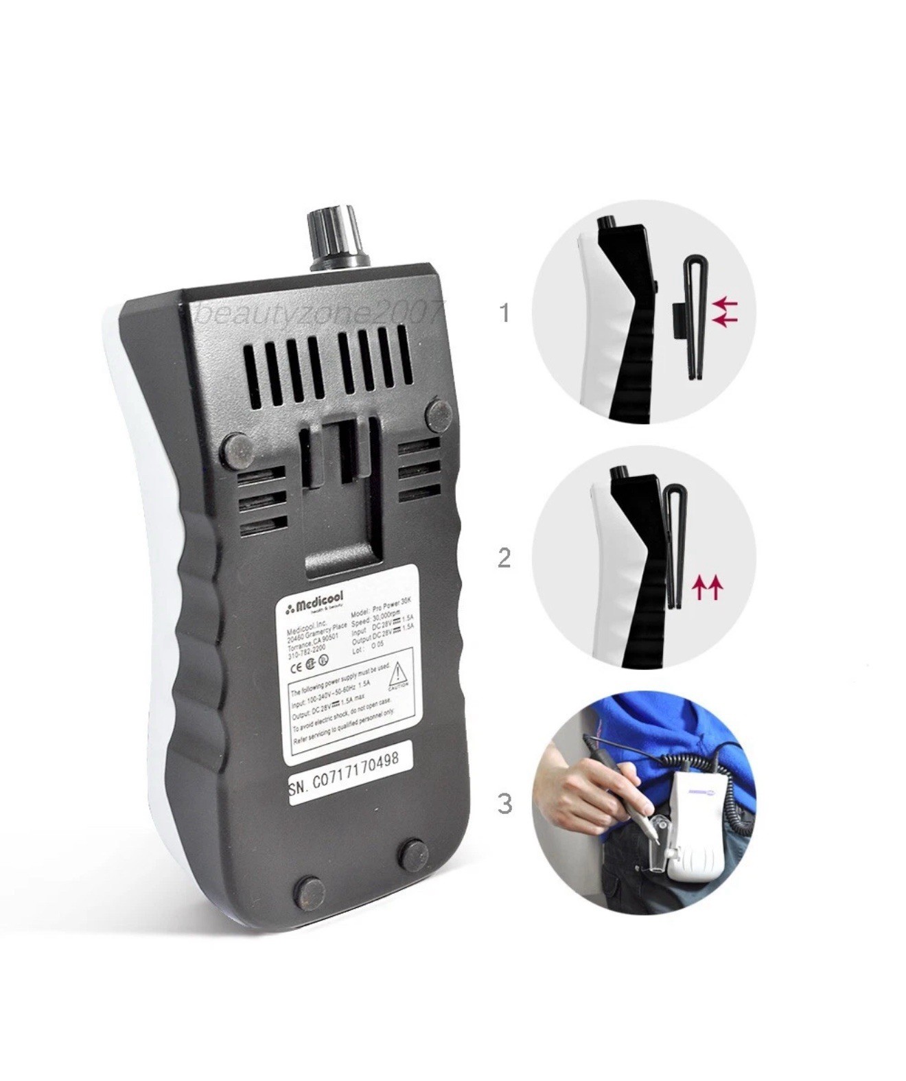 MEDICOOL PRO Power 35K Rechargeable PORTABLE Machine BRAND NEW FREE SHIPPING