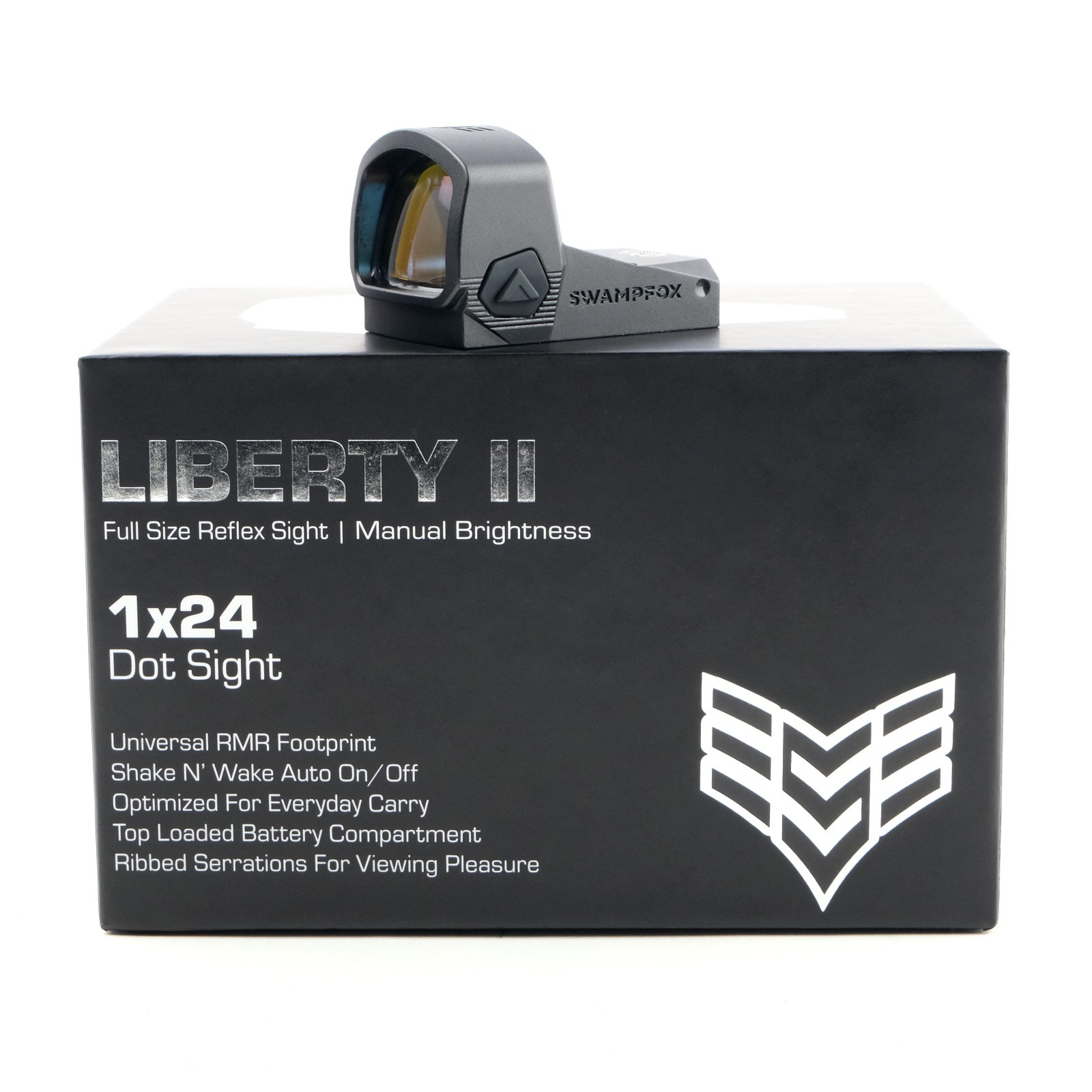 Swampfox Liberty II Red Multi-Reticle Dot Reflex Sight 1x24mm RMR Footprint New