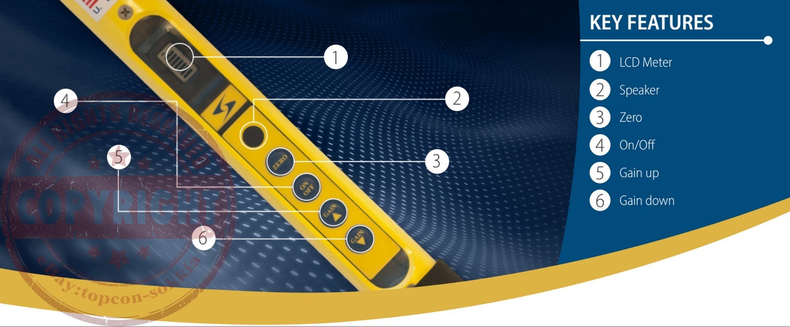 SUBSURFACE ML-3 SURVEYORS MAGNETIC LOCATOR,PIN FINDER,LEICA,TOPCON,TRIMBLE