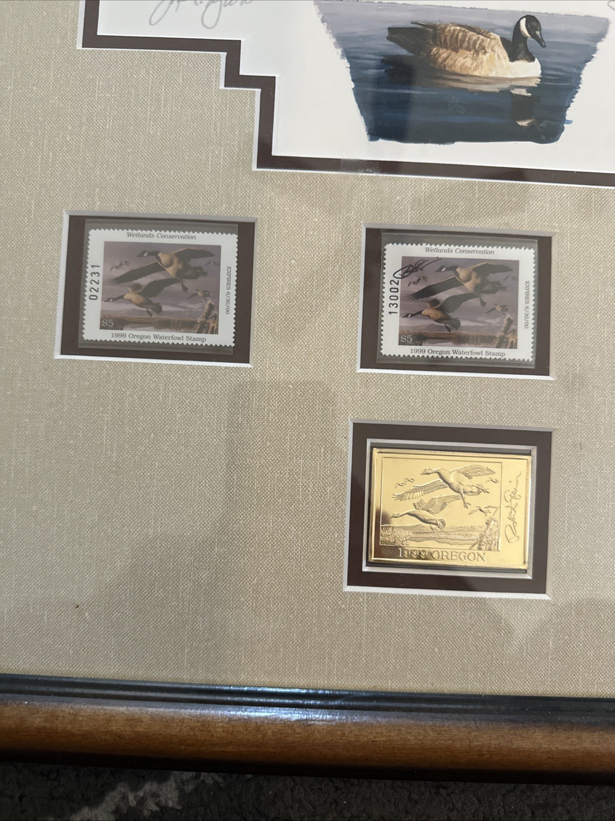 1999 Oregon - State Duck Stamp Print ROBERT STEINER Governors Edition 38/125