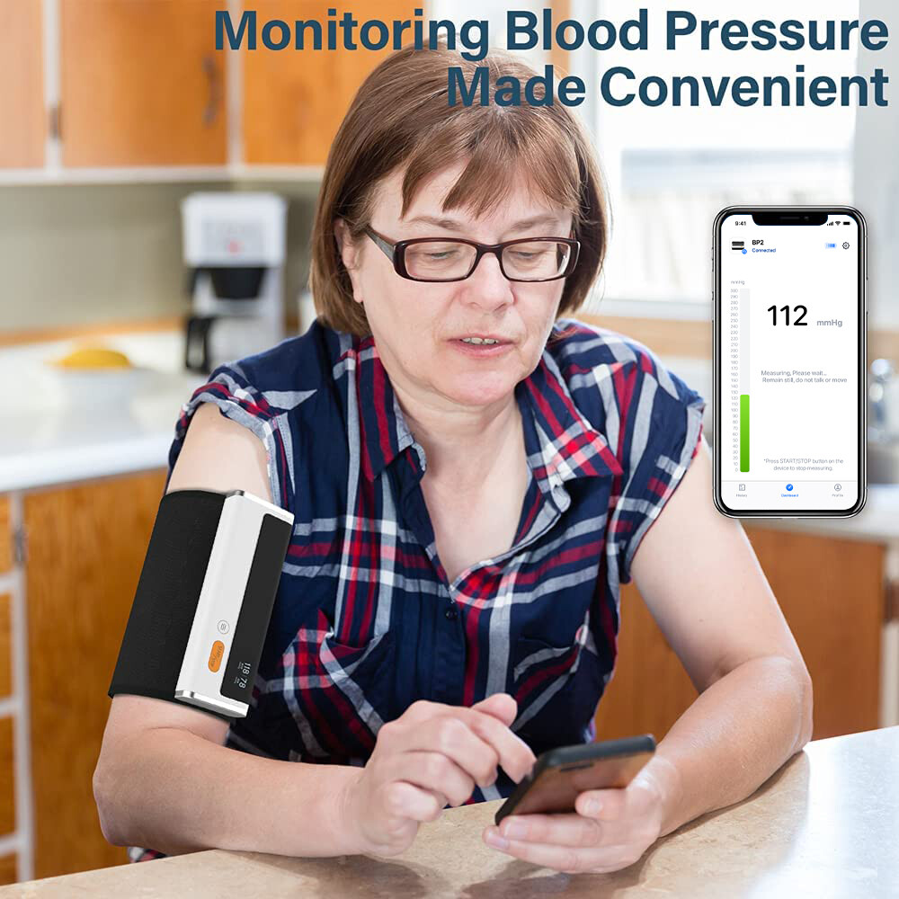 Wellue BP2 Blood Pressure Monitor with EKG Monitor AI-ECG Analysis, Refurbished