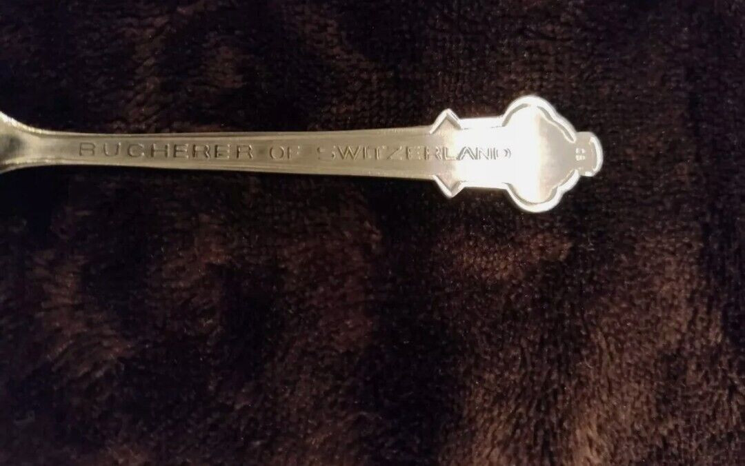 Rare Basel Rolex Bucherer Watches B100 12 Vintage Souvenir Spoon Collectible