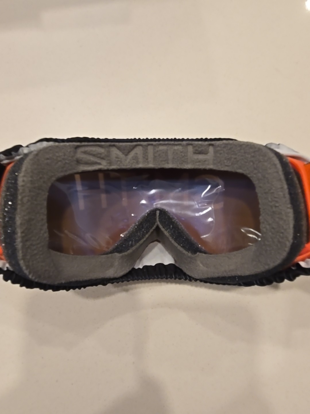 New Smith 4D Mag S Poppy Goggles Chromapop Storm Blue Sensor Lens Red Low Light