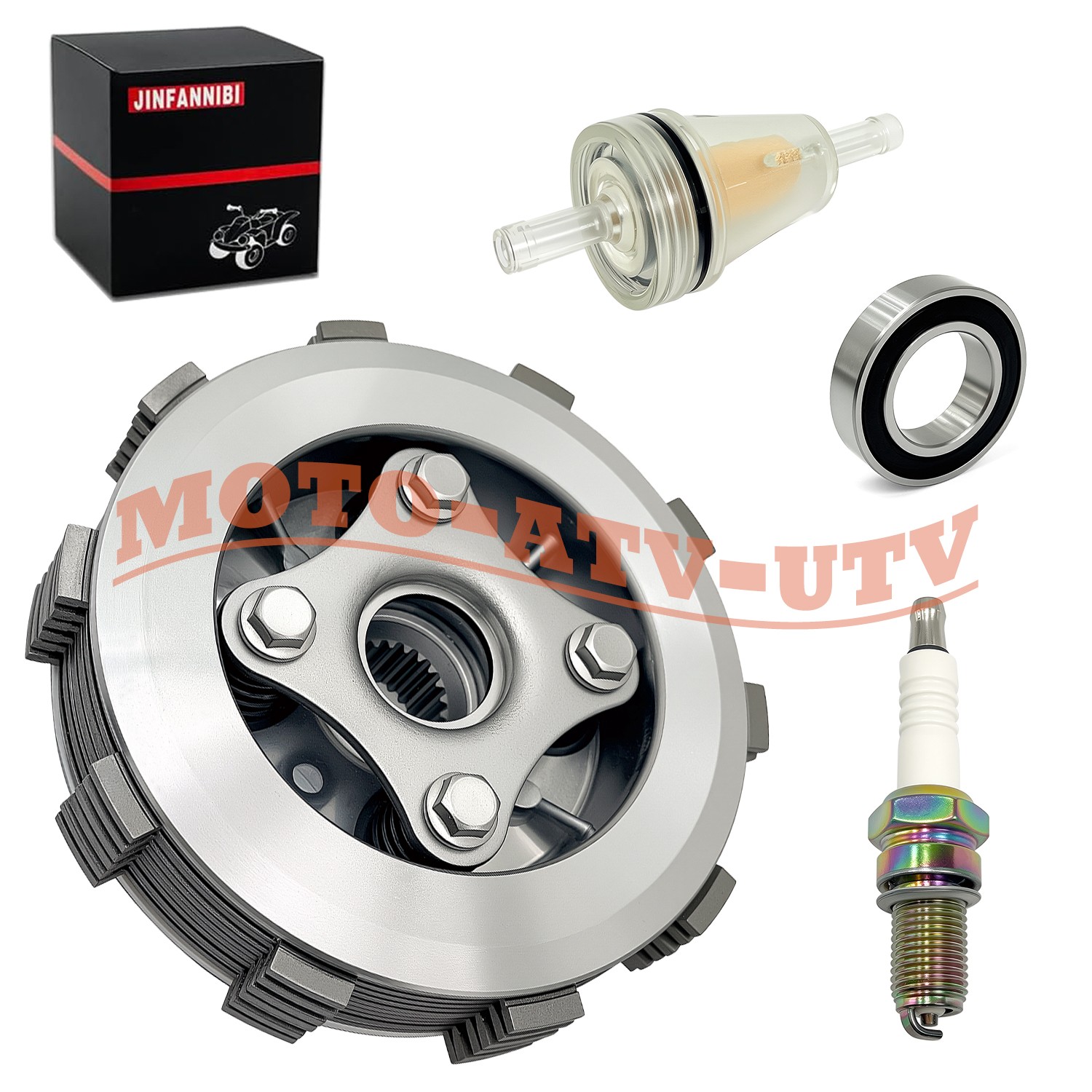 Clutch Friction Plates Assembly Kit For Honda FourTrax 300 TRX300 2x4 1988-2000