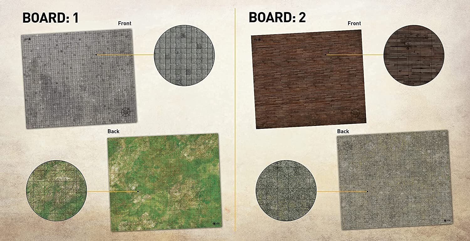 Battle Game Mat for DND Tabletop Board Game Map, New