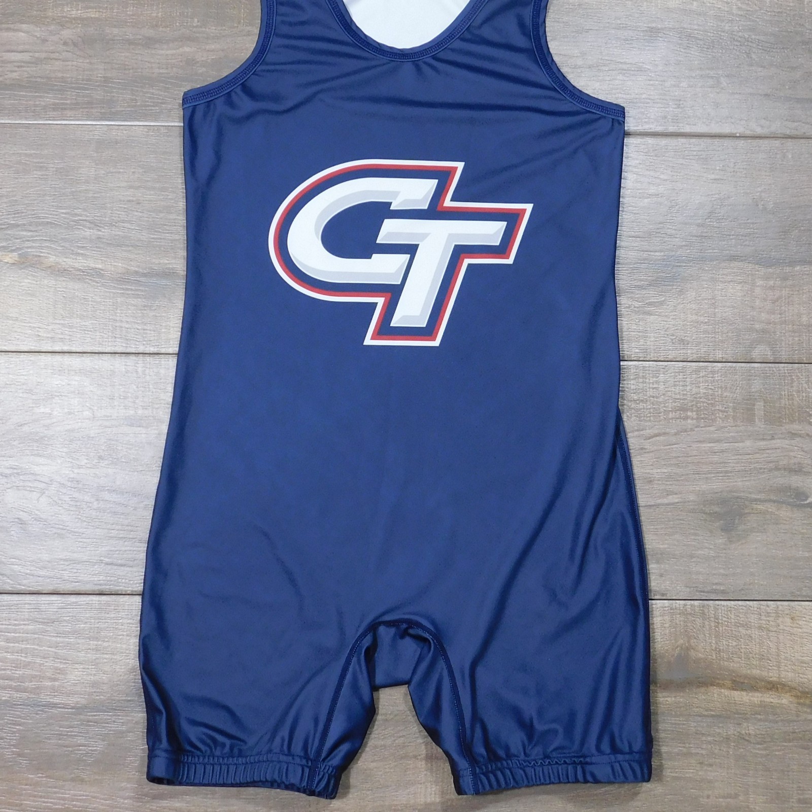 COLONY TITANS Ontario California High School Spandex Wrestling Singlet Men's S