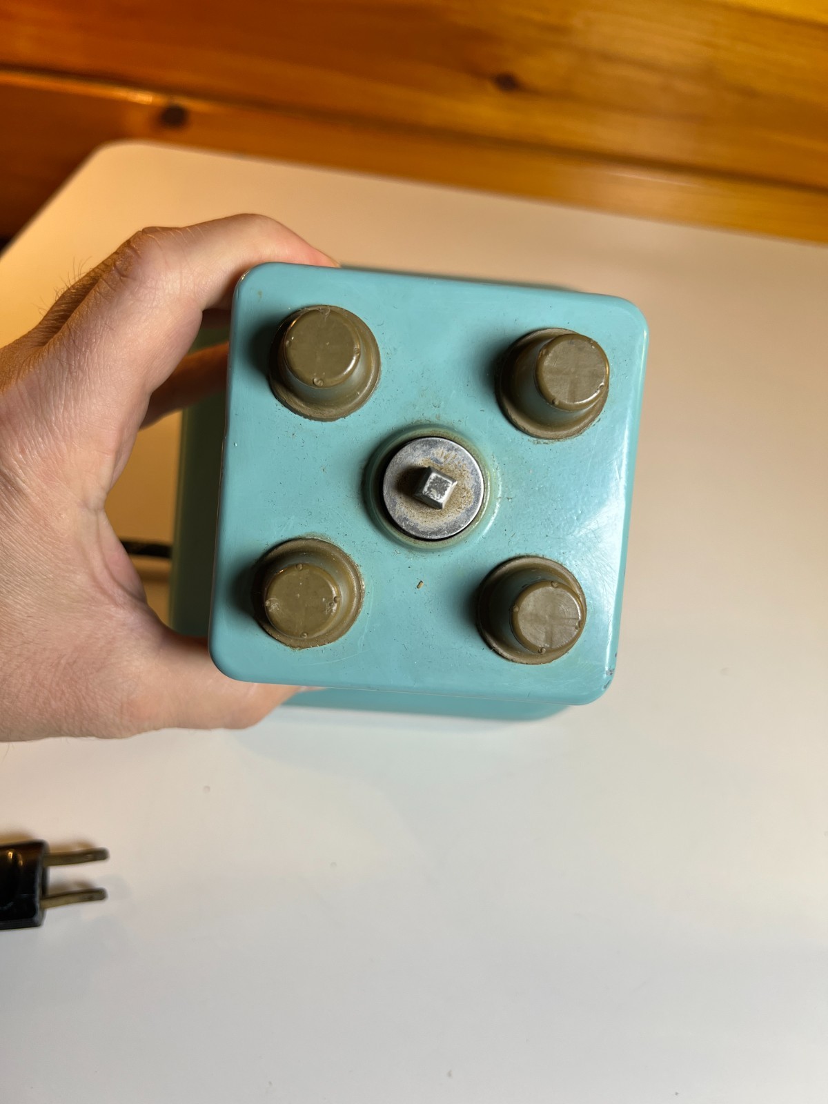 Vintage 1950s Dormeyer Model 5906 Turquoise Teal Blender Glass Chef Logo CHICAGO