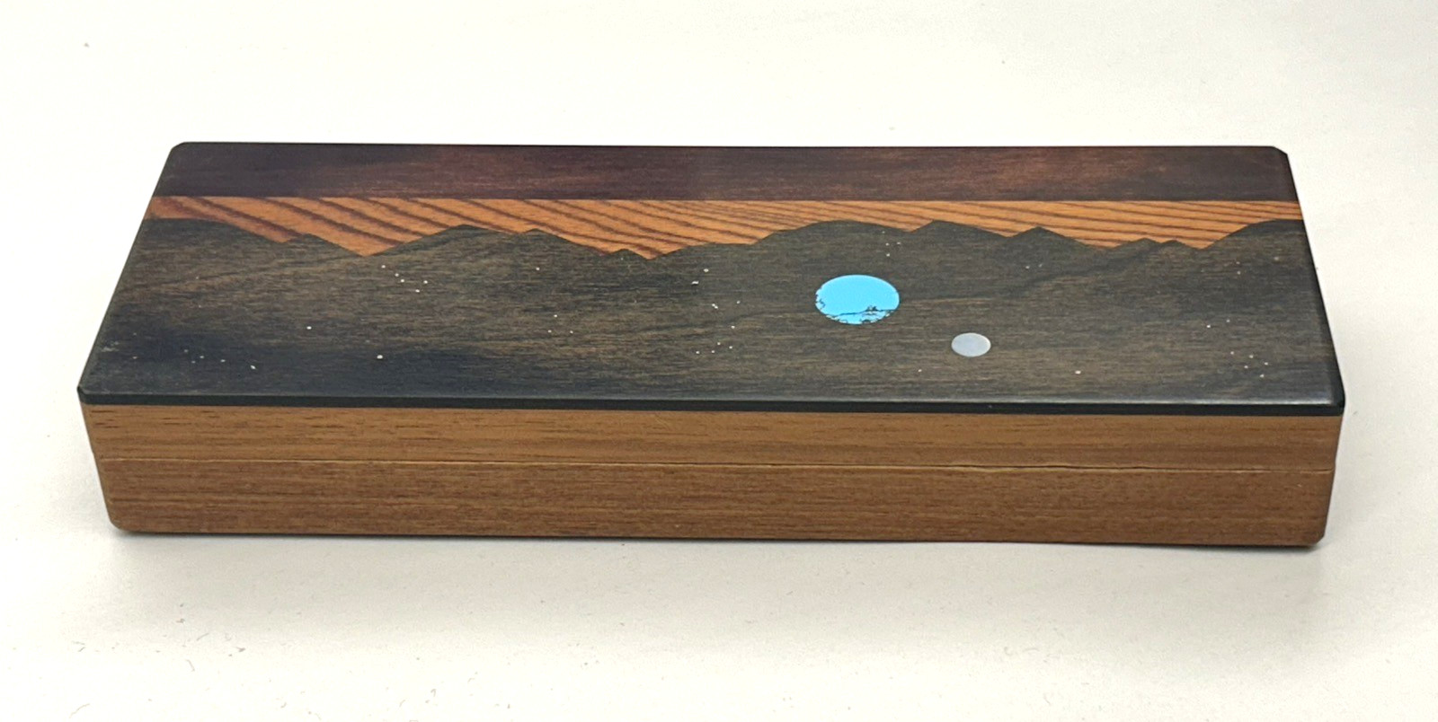 Steve Rosenblum For Levenger Handmade Night Sky Wood Box 9" x 3"