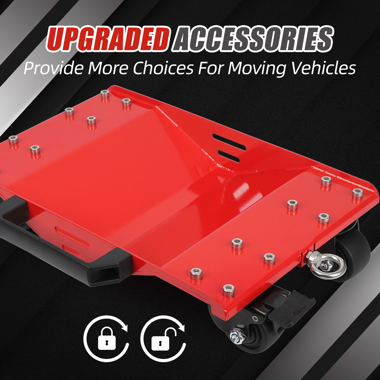 Heavy Duty Car Wheel Dolly Set 4 Pack 2000 Lbs Per Dolly Garage Vehicle Mover