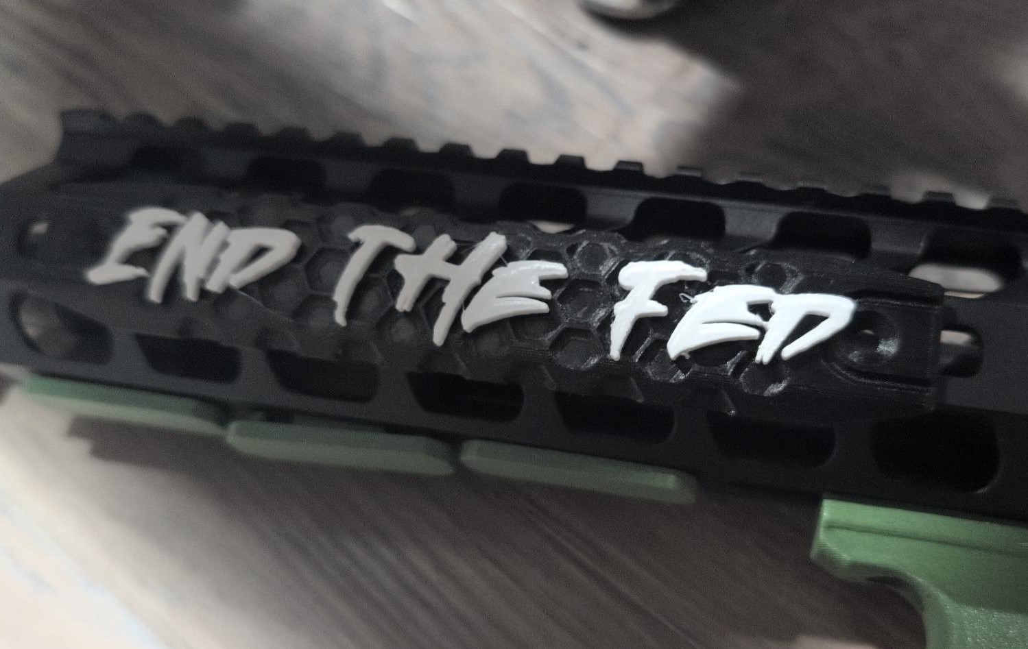 Customized M-LOK Rail Cover | Carbon Fiber | Message for Text & Color