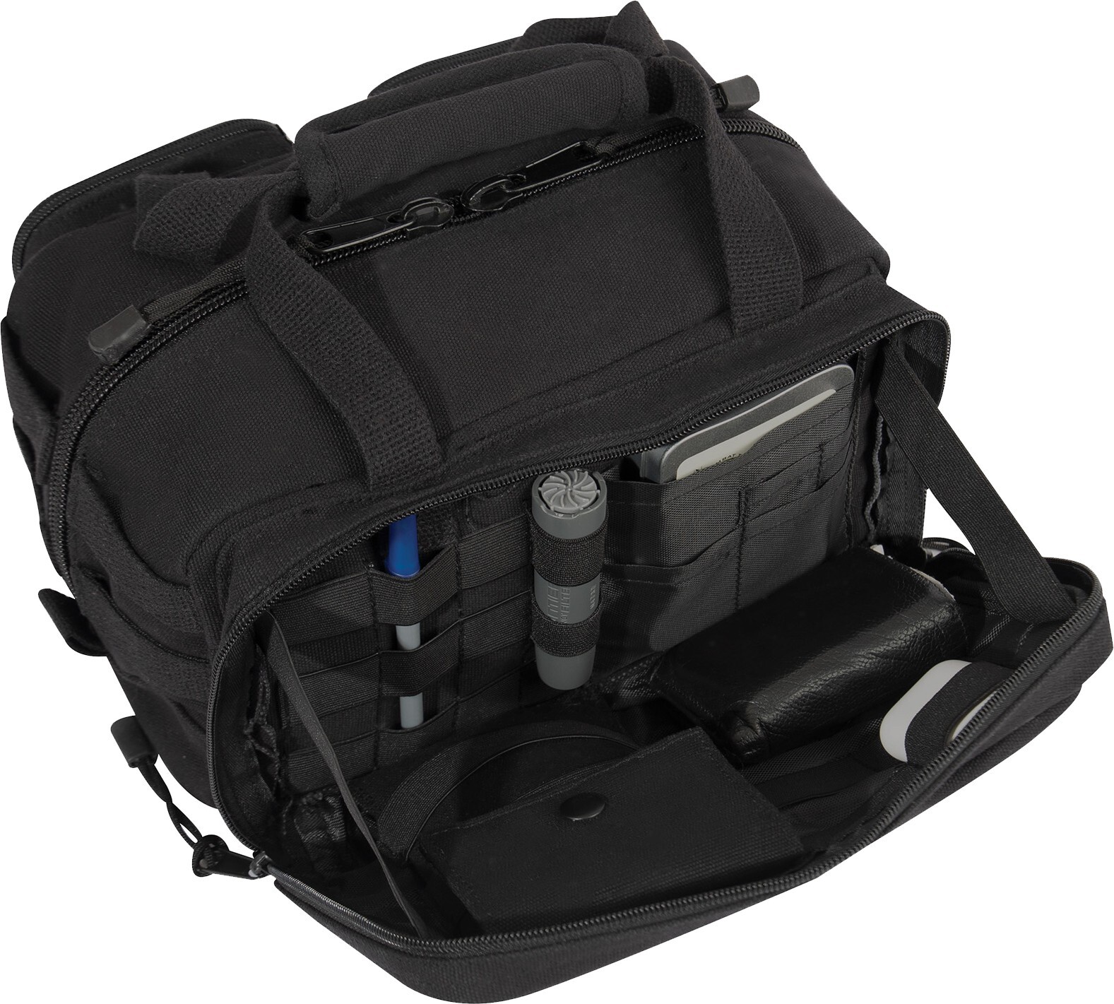 Rothco Black Tactical Tool Bag Heavy Duty Cotton Canvas Work Tools Mechanics Bag