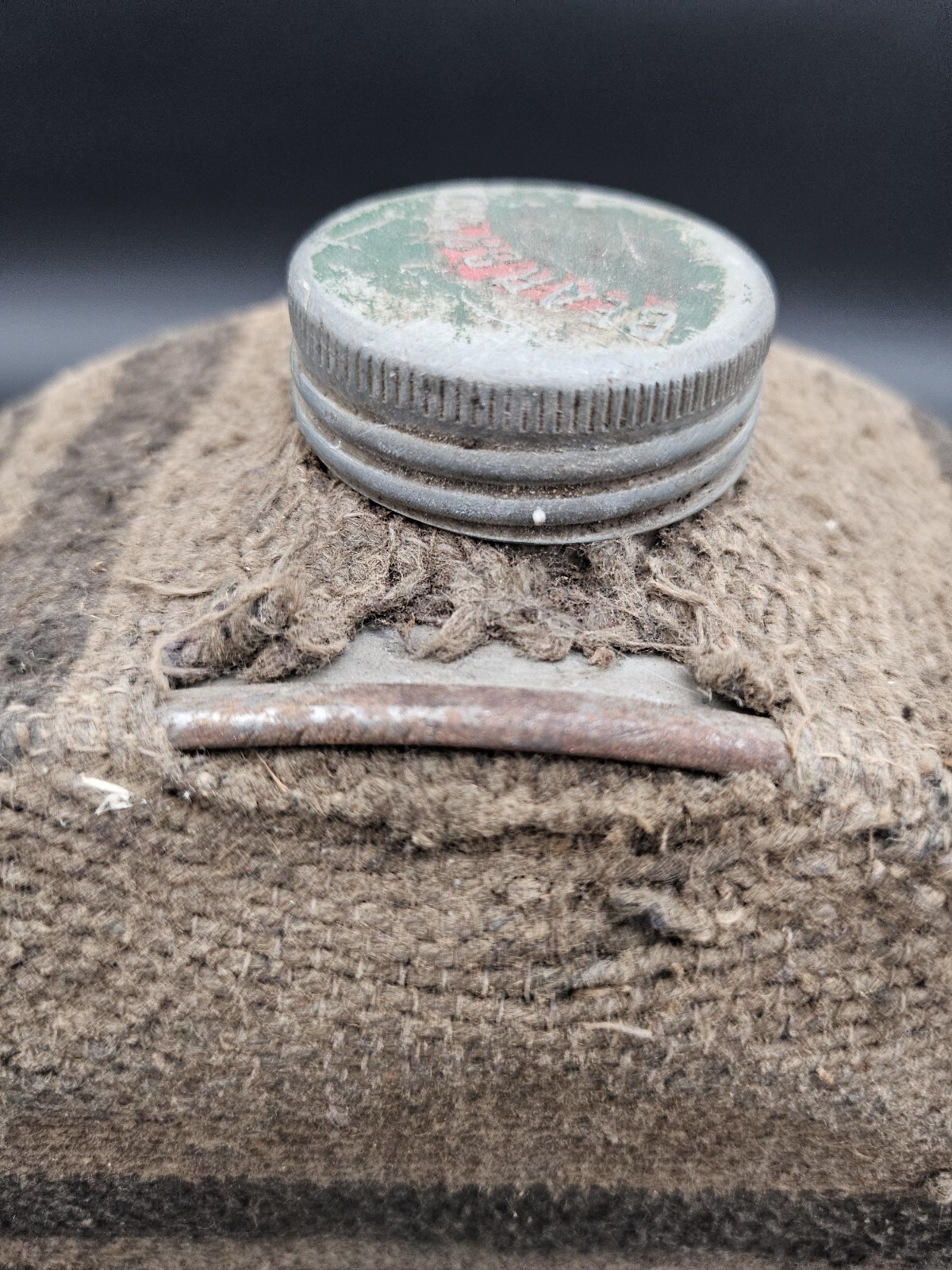 Vintage Bear Brand Canteen w/ Cover and Strap