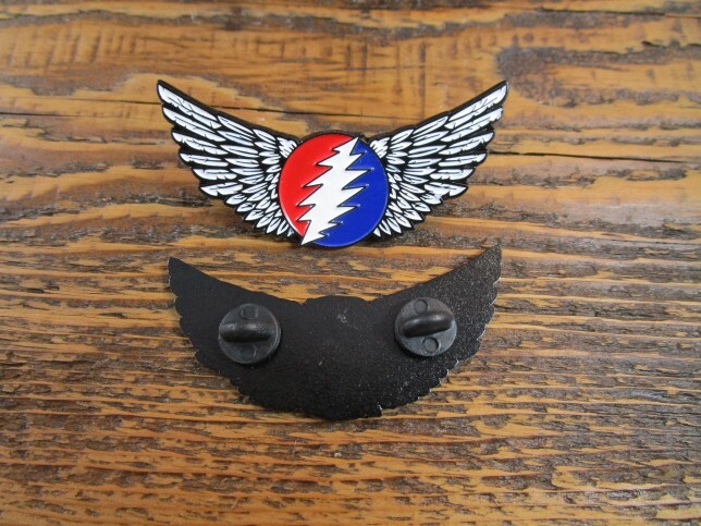 Grateful Dead pin.  Winged Stealie.