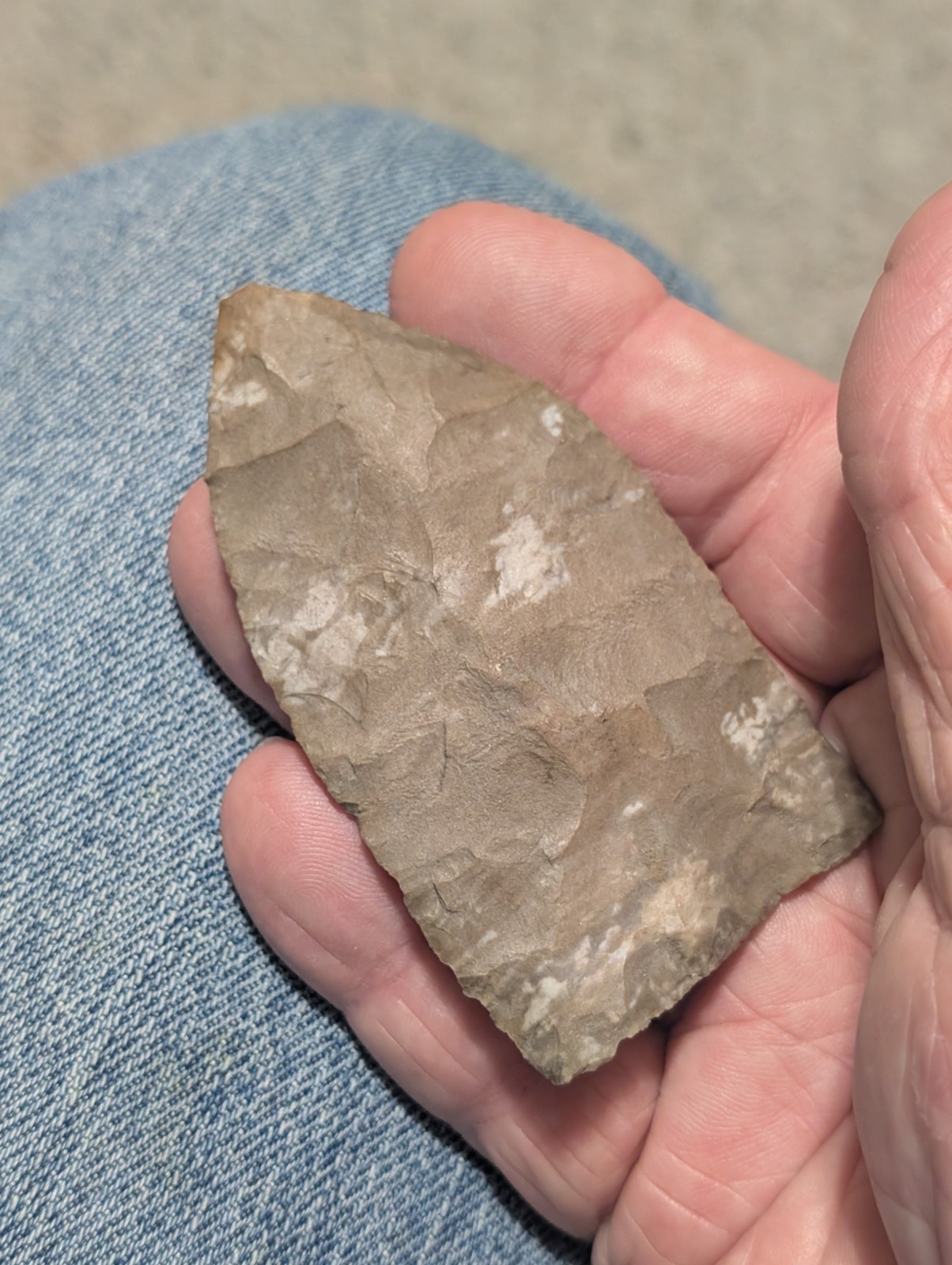 Great Copena Triangular, 3 7/16", N Ctrl AL, Ft Payne Chert, Authentic Arrowhead