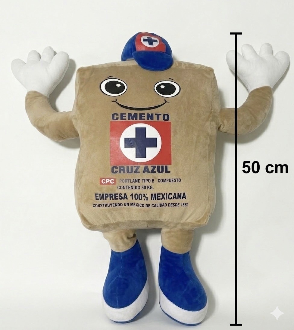 Costalito Cruz Azul Mexico La Maquina peluche Teddy cruzazulito *VERY BIG* 50CM