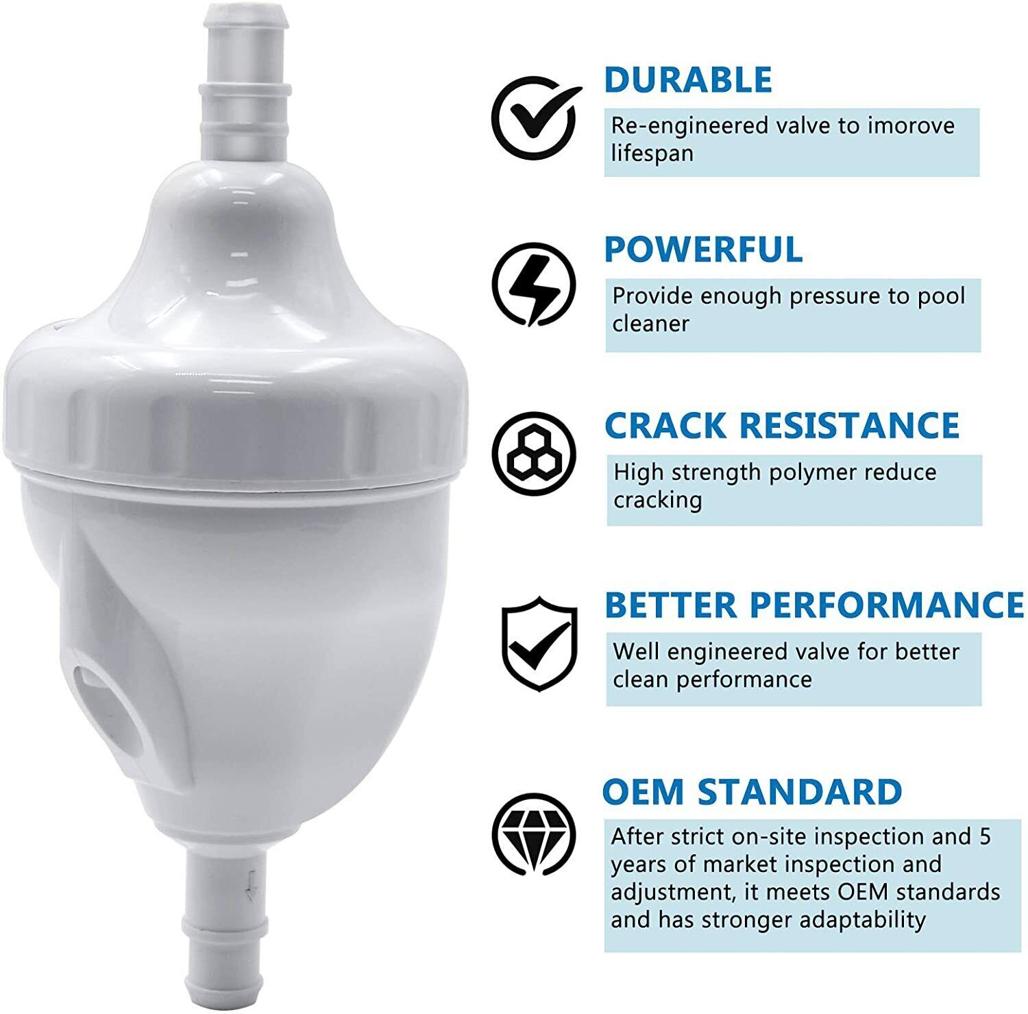 1-10PC Upgraded G52 Backup Valve Replace Kit for Polaris 180 280 380 Pool Clean